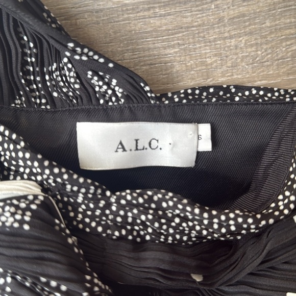 A.L.C. Aurora One-Shoulder Pleated Dress 6 - Picture 12 of 16